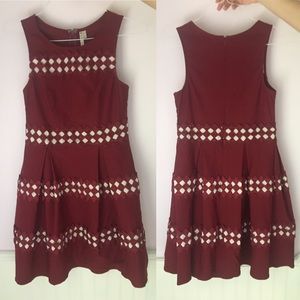 NWOT Red Wine Party Dress